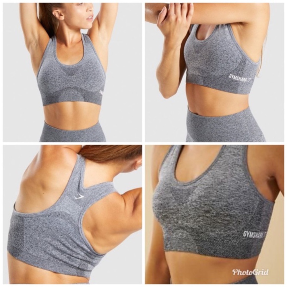 Gymshark Original Ombre Racerback Sports Bra Gray M